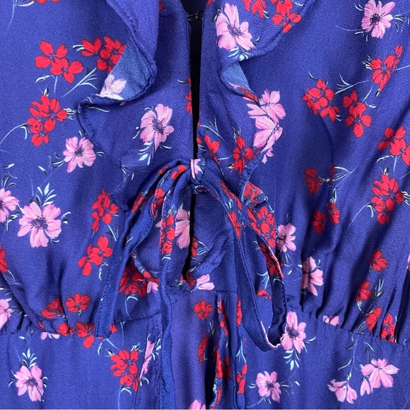 La Maison Talulah The Yearning Floral-Print Ruffle Midi Dress Size Small - Picture 11 of 15